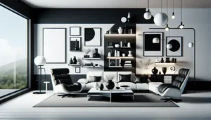 Black and white decor: Ideas by room